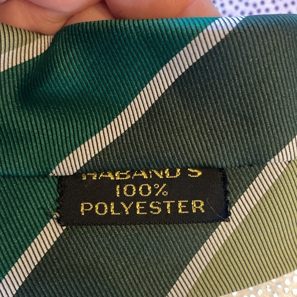Habanus men’s tie  green white in excellent condition